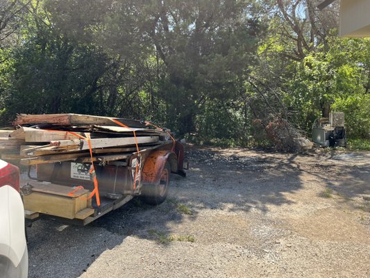 Construction Debris Clear-Out - Hired by a property manager to clear out their construction debris, prepping the house for a new tenant.
