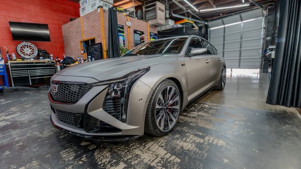 2026 CT5 Blackwing V - Cadillac CT5 transformed with a full Matte Silver Aluminum color change wrap, finished with ceramic coating for added protection and easier maintenance. A clean, modern finish with attention to every detail.
Ready to upgrade your vehicle? EUG Wraps specializes in vinyl wraps, Color PPF, clear PPF, ceramic window tint, ceramic coatings, and wheel powder coating. Contact us today for a quote. 2026 CT5 Blackwing V - Cadillac CT5 transformed with a full Matte Silver Aluminum color change wrap, finished with ceramic coating for added protection and easier maintenance. A clean, modern finish with attention to every detail.
Ready to upgrade your vehicle? EUG Wraps specializes in vinyl wraps, Color PPF, clear PPF, ceramic window tint, ceramic coatings, and wheel powder coating. Contact us today for a quote.