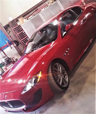 My Maserati does 185!!! - Check out this SEXY BEAST that rolled in to UFC. Why trust your Maserati to anyone else?