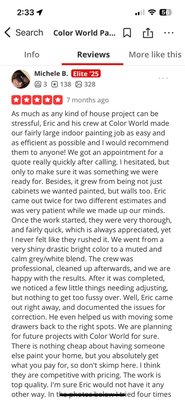 Great Reviews from Happy Customers - Great reviews! We were previously Color World Painting South Denver. These are some reviews from our satisfied customers! Great Reviews from Happy Customers - Great reviews! We were previously Color World Painting South Denver. These are some reviews from our satisfied customers!