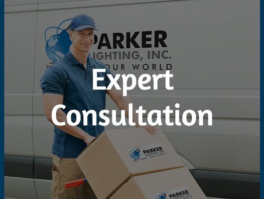 Expert Consultation - Trust a lighting consultant from Parker Lighting, Inc. when putting together your next major project! We have been a staple of the Los Angeles community for over 50 years and have the experience, knowledge and resources to provide whatever services and products you need. We have been a lighting supplier for major projects regarding hospitals, schools, warehouses, stadiums, airports, residential homes and more! We sell lighting products that exceed current energy saving standards laid out by Title 24, and we plan to exceed your expectations as well. Your lighting solutions are not far away when you trust a lighting consulting from Parker Lighting, Inc!

When it comes to specific lighting products, our lighting consultants have experience with a number of different fixtures. This includes lamps and induction retrofit kits that can be installed in existing fixtures, LED and induction fixtures, photo luminescent exit signs and induction, LED and cold cathode lamps, socket extenders, emergency lights and much, much more! Your lighting consultant from Parker Lighting, Inc. will expertly assess what is needed in a given project, ensure that it is compliant with existing regulations, and provide options on what lighting products would work best with your requests. Because of our variety in stock, even specialty lighting is available for unique projects.

We understand color temperature demands, can utilize various control methods (occupancy sensors in particular work great for classrooms) and know what businesses need to do to keep costs down. For commercial lighting, our experts have knowledge of a huge number of issues not limited to: how often to replace bulbs, how to plan lighting for business hours, what mood the lighting should confer for your customers or audience, what lighting will cut the most costs for your business, and more. A lighting consultant from Parker Lighting, Inc. will have the answers to all these and more. From bulb to ballasts, we have the knowledge and resources to answer any of your questions and get things moving on your next big project!