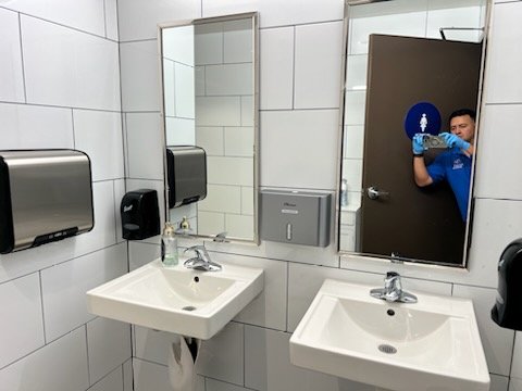 Janitorial Service - Commercial Cleaning - A professionally cleaned property has a direct impact on your reputation and customer impressions. When customers enter your properties, use the space and restroom, they quickly judge cleanliness with their eyes and nose. A clean environment can help customers and employees feel more comfortable.
Our janitorial staff is trained annually with proper cleaning techniques for offices, bathrooms, kitchens and common areas. Annual training is required for our project work divisions including: pressure washers, carpet cleaners, window cleaners and our floor care specialists. Janitorial Service - Commercial Cleaning - A professionally cleaned property has a direct impact on your reputation and customer impressions. When customers enter your properties, use the space and restroom, they quickly judge cleanliness with their eyes and nose. A clean environment can help customers and employees feel more comfortable.
Our janitorial staff is trained annually with proper cleaning techniques for offices, bathrooms, kitchens and common areas. Annual training is required for our project work divisions including: pressure washers, carpet cleaners, window cleaners and our floor care specialists.