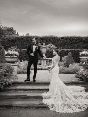 Getting Married? - From traditional Barathea tuxedos to sleek suiting options, ESQ provides uncompromising quality, decades of expertise, and an unforgettable experience. We source from Italy's most exclusive mills and hand sew each garment for the most discerning of gentleman.

Congratulations on your engagement. We look forward to seeing you soon.