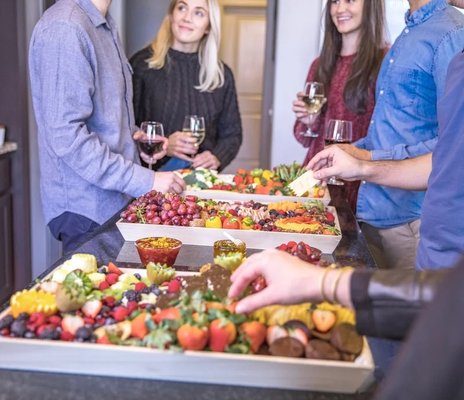 Corporate & Office Event Catering - Wow your quests with a Graze Craze® charcuterie board or grazing table— a show-stopping spread of premium meats, artisan cheeses, seasonal product, and more!
From morning trainings to black-tie galas. we make catering effortless, elegant, and on-brand for any business or social event.
