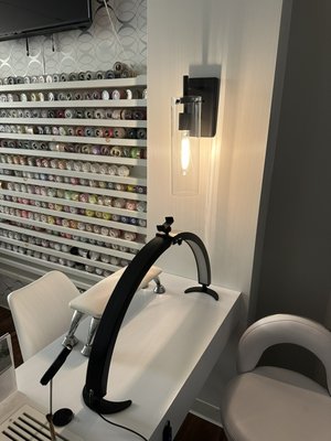 What the salon looks like inside. - This is the interior of our salon to give guest a better look at how everything looks prior to visiting us. We have been in business for 4 + years and are happily services our community. Come visit us for your nail needs soon. What the salon looks like inside. - This is the interior of our salon to give guest a better look at how everything looks prior to visiting us. We have been in business for 4 + years and are happily services our community. Come visit us for your nail needs soon.