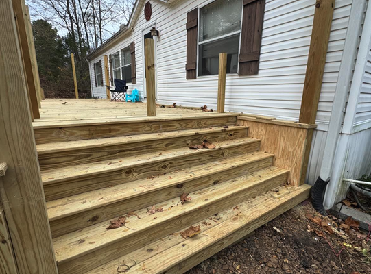 Fences & Gates - Enhance your outdoor space with expertly crafted decks and fences from Bryan Construction Services. We specialize in designing, building, and installing high-quality, durable outdoor structures tailored to your needs. Whether you’re looking to create a relaxing backyard retreat or add privacy and security to your property, our skilled team ensures top-tier craftsmanship and attention to detail.

Our Services:
Custom Deck Construction – Build the perfect outdoor living space with high-quality wood or composite decking designed for durability and style.
Fence Installation & Repair – Enhance privacy, security, and curb appeal with expertly installed fences in various materials, including wood, vinyl, and metal.
Staining & Sealing – Protect and extend the life of your deck or fence with professional staining and sealing services.
From start to finish, we bring your vision to life with superior materials and exceptional craftsmanship. 
Contact Bryan Construction Services today to get started on your next outdoor project!
