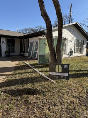 Bedford, TX Vinyl Window Upgrade - We helped a Bedford-area homeowner upgrade from outdated aluminum windows to modern, energy-efficient vinyl windows. The goal was to improve curb appeal while increasing comfort and efficiency.
The new windows enhanced the home’s exterior and helped reduce energy loss—perfect for Texas heat. This is a great example of window replacement in the DFW area that delivers both style and performance. Bedford, TX Vinyl Window Upgrade - We helped a Bedford-area homeowner upgrade from outdated aluminum windows to modern, energy-efficient vinyl windows. The goal was to improve curb appeal while increasing comfort and efficiency.
The new windows enhanced the home’s exterior and helped reduce energy loss—perfect for Texas heat. This is a great example of window replacement in the DFW area that delivers both style and performance.