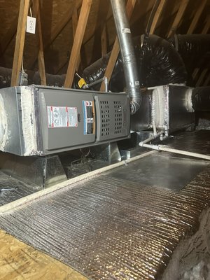 SYSTEM UPGRADE - Upon arriving to this customers house. Found the compressor to be ceased. Tried adding a hard start kit and a new capacitor but compressor wound not run. Determined compressor would need to be replaced. Gave three options and customer choose to replace entire system. Sealed the registers and passed the HERS Test. Pulled a permit and everything went smooth.