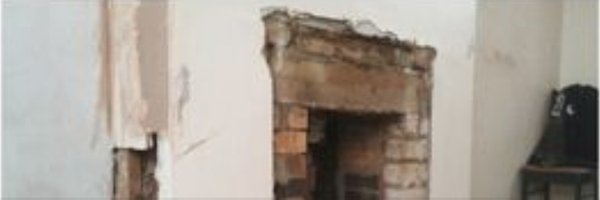 Fireplace Removal - Old brick fireplace removed, and the wall rebuilt and finished smooth. Fireplace Removal - Old brick fireplace removed, and the wall rebuilt and finished smooth.