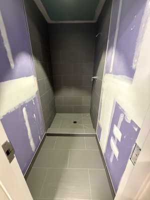 2025 shower - Old shower complete gut job new tile install 2025 shower - Old shower complete gut job new tile install