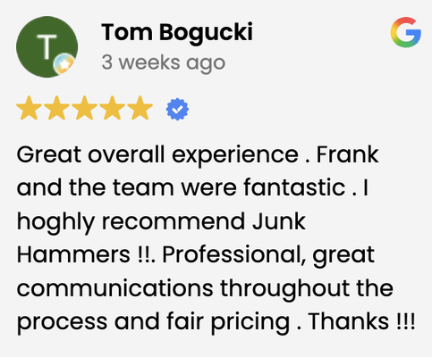 Check Out Our 5-Star Google Reviews - Testimonials from our google customers