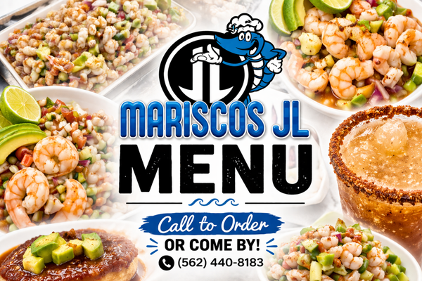Menu- 📞Call To Order or Come by📍 - Mariscos & Coastal Favorites