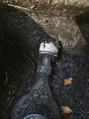 Water Main Leaking - Replace the Water Main line with a new copper pipe. Water Main Leaking - Replace the Water Main line with a new copper pipe.