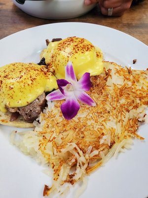 Benedicts & Omelettes - Guieb Café is a family owned and operated establishment that opened June 2020 in Honolulu, April 2021 in Wahiawa, October 2022 in Aiea and Guieb Cafe welcomed its fourth store in the ninth island, Las Vegas, in March 2025.
We offer homestyle meals with a variety of menu items, ranging from Prime Rib to waffles and mix plates. At Guieb Café, we never want to compromise quality and price. It is our goal to have great tasting meals and quality ingredients easily accessible to the community. We are proud of our customer service that makes you feel a part of the 'ohana.
Guieb Café offers ever-changing items on our specials menu (weekly). Updates can be found in-store, Instagram or Facebook. Benedicts & Omelettes - Guieb Café is a family owned and operated establishment that opened June 2020 in Honolulu, April 2021 in Wahiawa, October 2022 in Aiea and Guieb Cafe welcomed its fourth store in the ninth island, Las Vegas, in March 2025.
We offer homestyle meals with a variety of menu items, ranging from Prime Rib to waffles and mix plates. At Guieb Café, we never want to compromise quality and price. It is our goal to have great tasting meals and quality ingredients easily accessible to the community. We are proud of our customer service that makes you feel a part of the 'ohana.
Guieb Café offers ever-changing items on our specials menu (weekly). Updates can be found in-store, Instagram or Facebook.