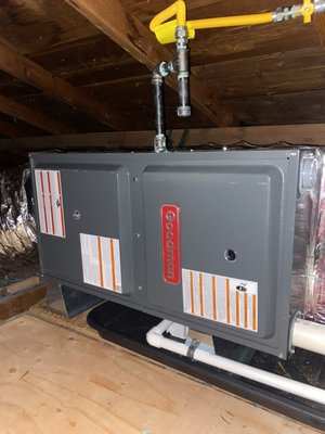 3 Ton Goodman Furnace & AC Change 
-Out!      Merced Ca - Installed New Goodman System In One Day. Provided New Furnace, Evaporator Coil & Outdoor Air Conditioner. Also Provided New Thermostat, Washable Filter & Secondary Safety Switch W/ Pan.