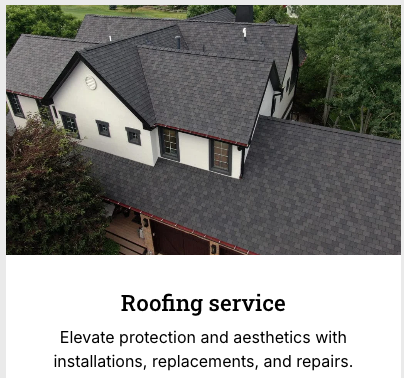 Roofing Services - Elevate protection and aesthetics with installations, replacements, and repairs. Roofing Services - Elevate protection and aesthetics with installations, replacements, and repairs.
