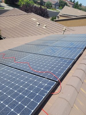 Solar panel rooftop inspection and Cleaning - Client asked for an inspection of his panels to check for damages to the wiring, panels, cells, and check for bird nests. Solar panel rooftop inspection and Cleaning - Client asked for an inspection of his panels to check for damages to the wiring, panels, cells, and check for bird nests.
