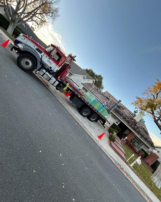 Roof repair - presidential comp and rolled roofing - Roof repair (large scale)
Major roof repair 
Dry rot removal