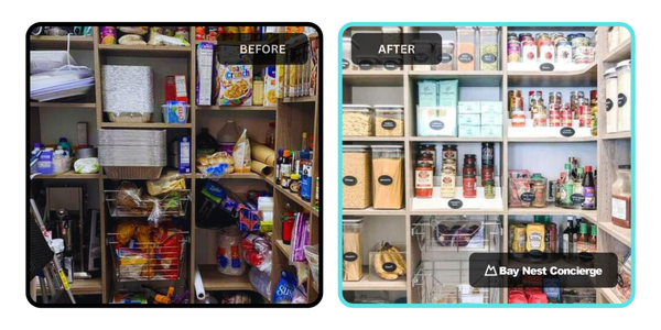 Pantry Organization - We turn crowded shelves into a calm, grab-and-go pantry. We edit what you own, sort by category, plan the layout, and set up simple zones so everyone knows where things live. Pantry Organization - We turn crowded shelves into a calm, grab-and-go pantry. We edit what you own, sort by category, plan the layout, and set up simple zones so everyone knows where things live.