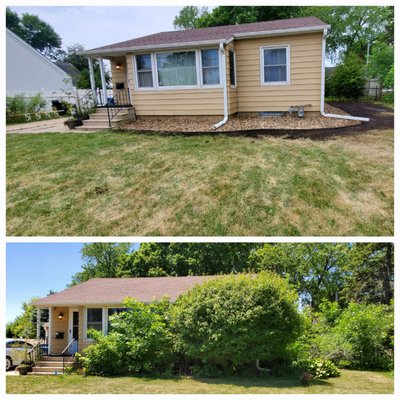 Before and after - This is a before and after photo of a easy job. The customer wanted a very clean and easy to maintain Before and after - This is a before and after photo of a easy job. The customer wanted a very clean and easy to maintain