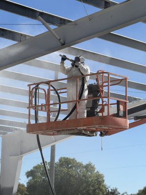 Equestrian Arena – Structural Steel Media Blasting & Restoration - Equestrian Arena – Structural Steel Media Blasting & Restoration

Blast Off Mobile Blasting performed abrasive media blasting and surface preparation on the structural steel throughout this equestrian arena.

Years of exposure had left the steel with deteriorated coatings, corrosion, and weathering. Our team utilized professional abrasive blasting equipment to remove the failing material and properly profile the steel for the new protective coating system.

Large structures like equestrian arenas require the right equipment, experienced crews, and an efficient surface preparation process to cover substantial amounts of structural steel safely and effectively.

From equestrian and agricultural facilities to warehouses, structural steel, commercial buildings, and industrial facilities, Blast Off Mobile Blasting is equipped to handle projects of all sizes throughout Florida.

Remove • Restore • Refresh

Commercial • Industrial • Agricultural • Structural Steel