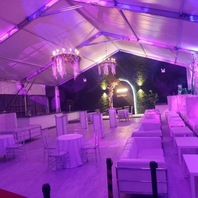 Grand Tent - This is our new addition! The “Grand Tent” fully equipped with a sound system, intelligent lighting, TV’s, lounge and table seating! Grand Tent - This is our new addition! The “Grand Tent” fully equipped with a sound system, intelligent lighting, TV’s, lounge and table seating!