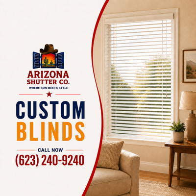 Blinds - Custom blinds offer a practical, stylish way to control light, increase privacy, and complete the look of any room. With a wide range of colors, materials, finishes, and operating styles available, blinds can be tailored to fit your windows and complement your décor.
Our portfolio features blind installations designed for bedrooms, living areas, kitchens, offices, sliding doors, and other spaces where flexible light control matters. Whether your style is clean and contemporary, warm and natural, or simple and understated, the right blinds can make your home feel more comfortable and complete.
Every project is measured and planned for a neat fit, easy operation, and a cohesive finished appearance. Explore these photos for ideas on how custom blinds can bring function, privacy, and polished design to your windows.
Call (623) 240-9240 to schedule a consultation and find the right blinds for your home. Blinds - Custom blinds offer a practical, stylish way to control light, increase privacy, and complete the look of any room. With a wide range of colors, materials, finishes, and operating styles available, blinds can be tailored to fit your windows and complement your décor.
Our portfolio features blind installations designed for bedrooms, living areas, kitchens, offices, sliding doors, and other spaces where flexible light control matters. Whether your style is clean and contemporary, warm and natural, or simple and understated, the right blinds can make your home feel more comfortable and complete.
Every project is measured and planned for a neat fit, easy operation, and a cohesive finished appearance. Explore these photos for ideas on how custom blinds can bring function, privacy, and polished design to your windows.
Call (623) 240-9240 to schedule a consultation and find the right blinds for your home.