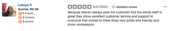 5 Star Review - This is many of our 5 star reviews. We pride ourselves on our dedication to the customers. 5 Star Review - This is many of our 5 star reviews. We pride ourselves on our dedication to the customers.