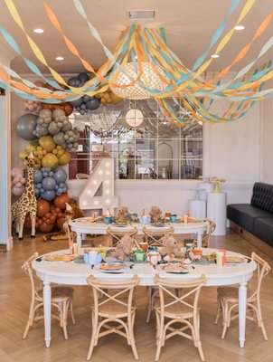 The Signature Birthday Party - Our most popular package—where celebration meets intention. Enjoy custom themes, curated details, and effortless hosting, all designed for families who care about how things feel, not just how they look. Make memories that matter, starting at $2,699.