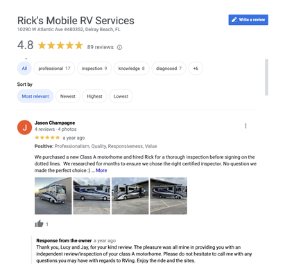 Our Client Reviews! - See what our clients are saying about us. We pride ourselves in providing above reproach repair services and inspections. Our Client Reviews! - See what our clients are saying about us. We pride ourselves in providing above reproach repair services and inspections.