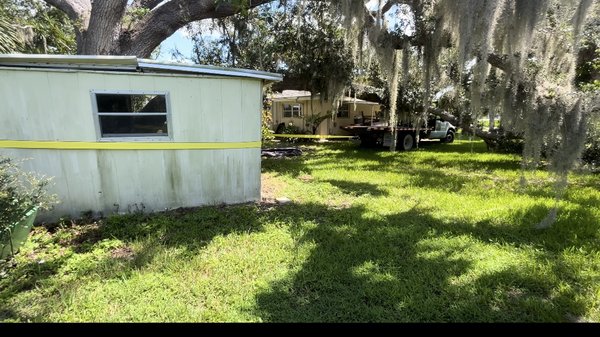 Shed removal - This shed removal was not easy, but we got the job done without a doubt! Shed removal - This shed removal was not easy, but we got the job done without a doubt!
