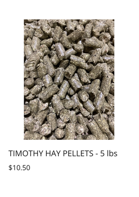 Rabbit Pellets & More - Heinold Feeds and Timothy Grass Hay, Cubes & Pellets. Give us a call for any questions.