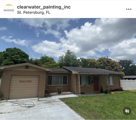 House painting 2023 - This house was done 2023 we pressure washed first and apply two coats of paint. The house was in bad shape before.