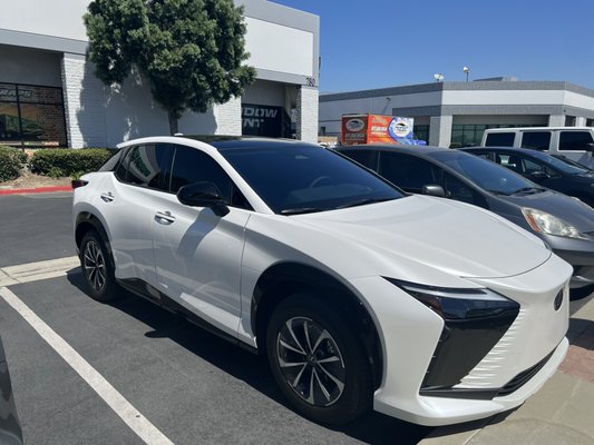 All Electric Vehicles in 3M Ceramic IR - 23 Lexus RZ 450 complete 3M Ceramic IR 5% and the windshield in 3M Ceramic IR 70% clear