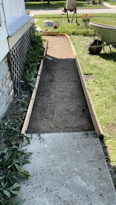 Walkway repair - Safety hazard requiring a walkway repair for a rental property
