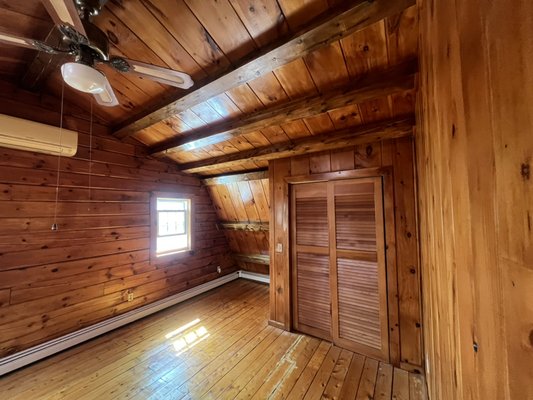 We sanded and stained the interior of this log cabin - We sanded and stained the interior of this log cabin We sanded and stained the interior of this log cabin - We sanded and stained the interior of this log cabin