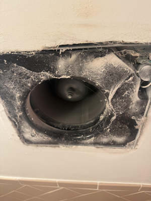 Bathroom tile cleaning and caulking - Bathroom maintenance of exhaust fan. Clogged fans reduce air movement and keep steam in the bathroom area longer promoting mildew accumulation and hygiene issues. 
  To replace the exhaust fan is costly compared to regular maintenance. Call today to schedule bathroom exhaust fan cleaning.