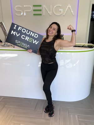 Transformation - In only 3 months, shed 27.5 Pounds while working hard and making it look easy; find a Fitness Fam you love and that loves you back. Get ready to work and just show up! SPENGA pre-plans the ultimate workout sessions, and no two are the same, so there's no plateauing. It's You vs. You! Transformation - In only 3 months, shed 27.5 Pounds while working hard and making it look easy; find a Fitness Fam you love and that loves you back. Get ready to work and just show up! SPENGA pre-plans the ultimate workout sessions, and no two are the same, so there's no plateauing. It's You vs. You!