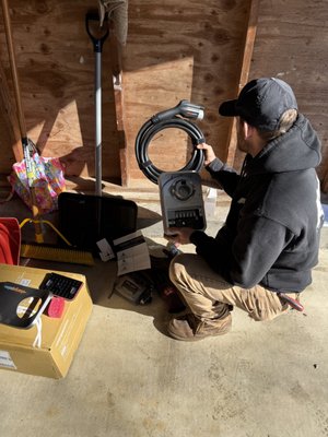 EV Charger Electric Vehicle Charger - Another EV Charger installed in a new customers garage. This is a Chargepoint 48amp Level 2 EV Charger. This requires the installation of a new 60 amp circuit. If you are considering a new or used electric vehicle, give us a call today to schedule a free in home estimate for your new EV Charger installation. We can go through several options for the installation as well as suggest EV Charger models that would work with your new vehicle. Call/Text today! 860-799-1321 or visit our website to submit your contact information. www.awselectricllc.com EV Charger Electric Vehicle Charger - Another EV Charger installed in a new customers garage. This is a Chargepoint 48amp Level 2 EV Charger. This requires the installation of a new 60 amp circuit. If you are considering a new or used electric vehicle, give us a call today to schedule a free in home estimate for your new EV Charger installation. We can go through several options for the installation as well as suggest EV Charger models that would work with your new vehicle. Call/Text today! 860-799-1321 or visit our website to submit your contact information. www.awselectricllc.com