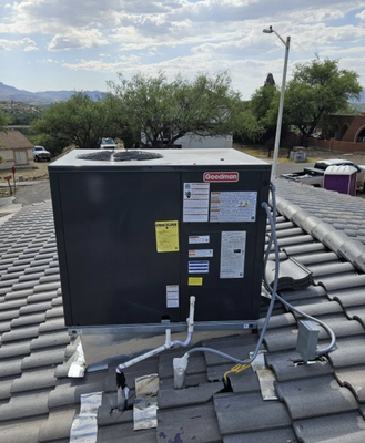 Air Conditioner Installation - New Construction - Completed full HVAC installation for a new construction project, including complete ductwork fabrication and installation, setup of a 3.5-ton heat pump package unit, electrical connections, condensate drain piping, thermostat wiring, system startup, airflow testing, and final commissioning to code and manufacturer specifications. Air Conditioner Installation - New Construction - Completed full HVAC installation for a new construction project, including complete ductwork fabrication and installation, setup of a 3.5-ton heat pump package unit, electrical connections, condensate drain piping, thermostat wiring, system startup, airflow testing, and final commissioning to code and manufacturer specifications.