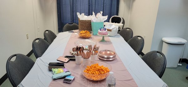 Birthday Parties - Your Birthday Party Package includes one of the one hour escape rooms, 2 large pizzas from Marco's (one pepperoni and one cheese), and use of the conference room (feel free to bring your cake and decorations) during your game and for one hour after your game. Birthday Parties - Your Birthday Party Package includes one of the one hour escape rooms, 2 large pizzas from Marco's (one pepperoni and one cheese), and use of the conference room (feel free to bring your cake and decorations) during your game and for one hour after your game.