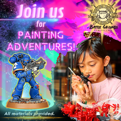 Mini Painting Night is Every Tuesday 4-8pm! All experience levels, all ages, and supplies included! Let's paint together! 🤩🖌️🎨👨🏽‍🎨 - Mini Painting Night is Every Tuesday 4-8pm! All experience levels, all ages, and supplies included! Let's paint together! 🤩🖌️🎨👨🏽‍🎨