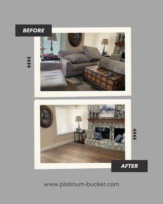 Furniture Removal - Platinum Bucket Offers Premium Furniture Removal Services that you can rely on. Our crew can haul away any furniture you need removed with ease including but not limited to couches, chairs, dining tables, coffee tables, large entertainment centers, TV stands, beds, dressers, nightstands, rugs, desks, and anything else you can think of. Whether you need it hauled down 3 flights of stairs or directly from your curb, we can handle it all. Our full coverage liability insurance gives you added peace of mind that you are fully protected while on site. With over 5 years' experience in removing furniture and over a decade of heavy lifting, you can rest assured that you are in good hands. Contact us today for a free estimate. Furniture Removal - Platinum Bucket Offers Premium Furniture Removal Services that you can rely on. Our crew can haul away any furniture you need removed with ease including but not limited to couches, chairs, dining tables, coffee tables, large entertainment centers, TV stands, beds, dressers, nightstands, rugs, desks, and anything else you can think of. Whether you need it hauled down 3 flights of stairs or directly from your curb, we can handle it all. Our full coverage liability insurance gives you added peace of mind that you are fully protected while on site. With over 5 years' experience in removing furniture and over a decade of heavy lifting, you can rest assured that you are in good hands. Contact us today for a free estimate.