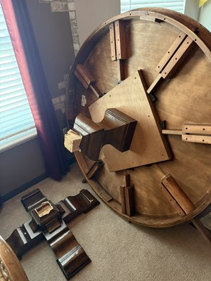 table repair - replaced the table leg table repair - replaced the table leg
