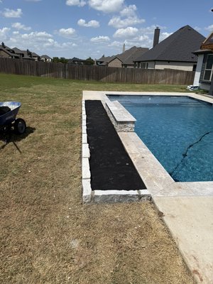 Stone Border Install - This border was installed on the backside of a new pool installation and it’s gonna really pull everything together.