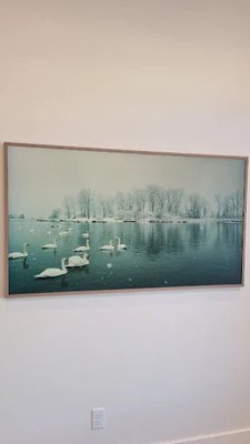 TV mounting - Installation of a Frame TV with in-wall cable routing