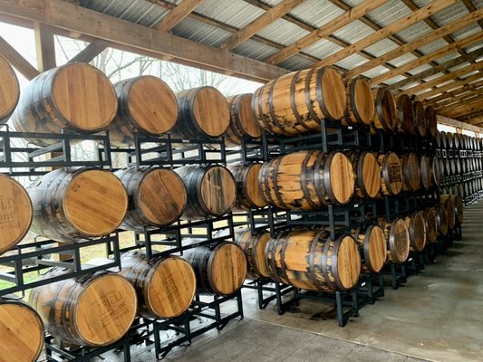 This is how it’s made using 1863 techniques - The creation process of the best dang Moonshines and Bourbons in America. Make from hand picked, top quality grains, slow cooked and fermented into a mash bill fit to be call “HATFIELD.” No bad tasting sugar is added which gives the spirits a bitter tasting after tones. Then we fill our freshly distilled product into America White Oak barrels, all #4 and #5 Charred to give it a much better end taste. Then wait at least 4 year to tap and offer the best bourbon possible at the best price too.