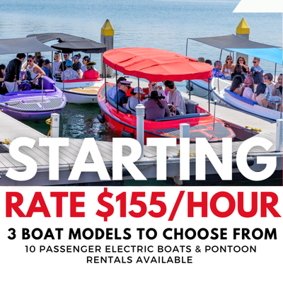 Rates! - We have 3 models to choose from and can fit up to 10 passengers on board! Choose between the Fantail 217, a Duffy style boat with a euro look to it, or our volt 180 for a sporty look! Our newest members of the fleet are our spacious pontoon boat for 10. Rates! - We have 3 models to choose from and can fit up to 10 passengers on board! Choose between the Fantail 217, a Duffy style boat with a euro look to it, or our volt 180 for a sporty look! Our newest members of the fleet are our spacious pontoon boat for 10.