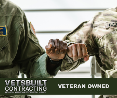 Veteran Owned & We Put Veterans to Work - As a Veteran Owned business, our goal is to put skilled Veterans to work. Whether you are in need of major repairs, remodel a kitchen or bath, maybe a SAFE-ROOM, or a major new build, we have the experience and resources to get the job done. Veteran Owned & We Put Veterans to Work - As a Veteran Owned business, our goal is to put skilled Veterans to work. Whether you are in need of major repairs, remodel a kitchen or bath, maybe a SAFE-ROOM, or a major new build, we have the experience and resources to get the job done.
