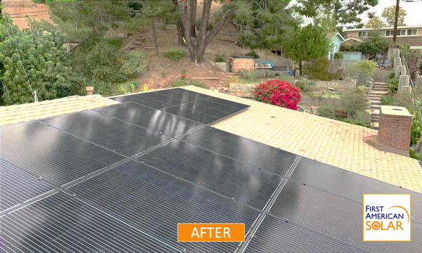 Running on the Sun's Energy! Another clean installation completed by the First American Solar Team. - We "upped" the system size for this project to accommodate EV Car Charger energy consumption. We love what we do!